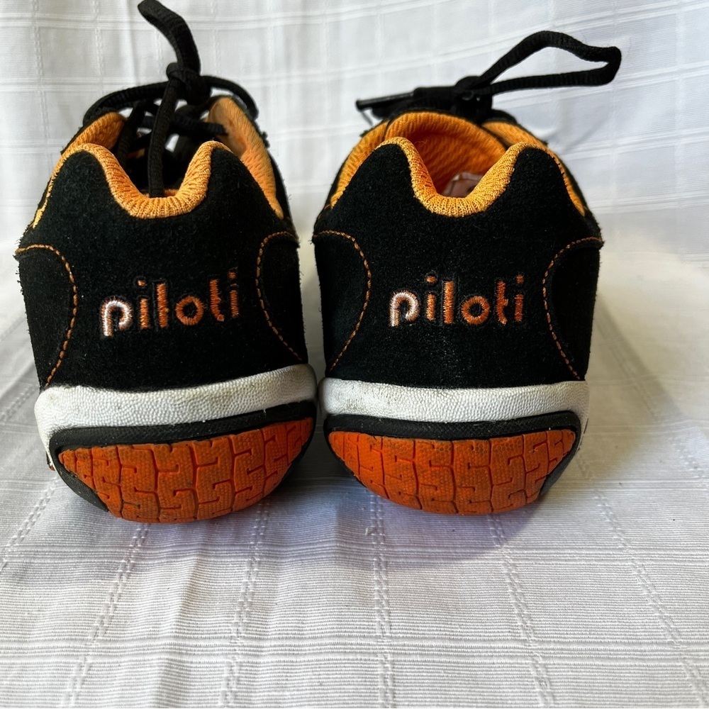 Piloti Prototipo Black and Orange Suede Driving Shoes Men's 6.5 Racecar Quality - Picture 4 of 13